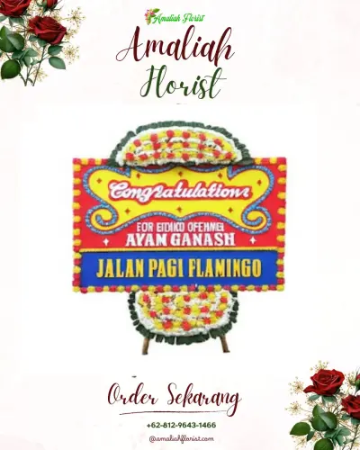 Bunga Papan Congratulation di Bergas Lor